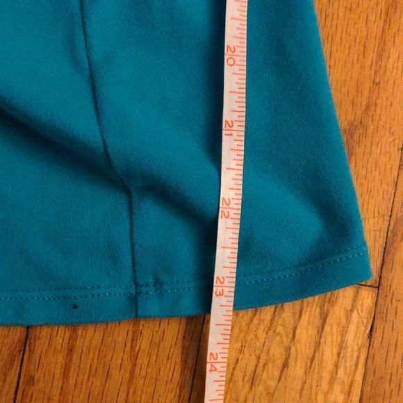 Like NEW Express Sexy Stretch Teal Strappy Women's Top with shelf bra - Picture 8 of 9